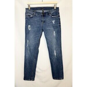 Edyson Relaxed Boyfriend Distressed Blue Jeans Denim Women's 29
